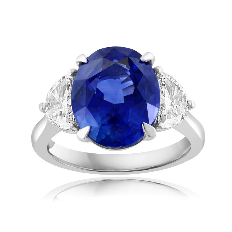 Ceylon Sapphire & Diamond Ring